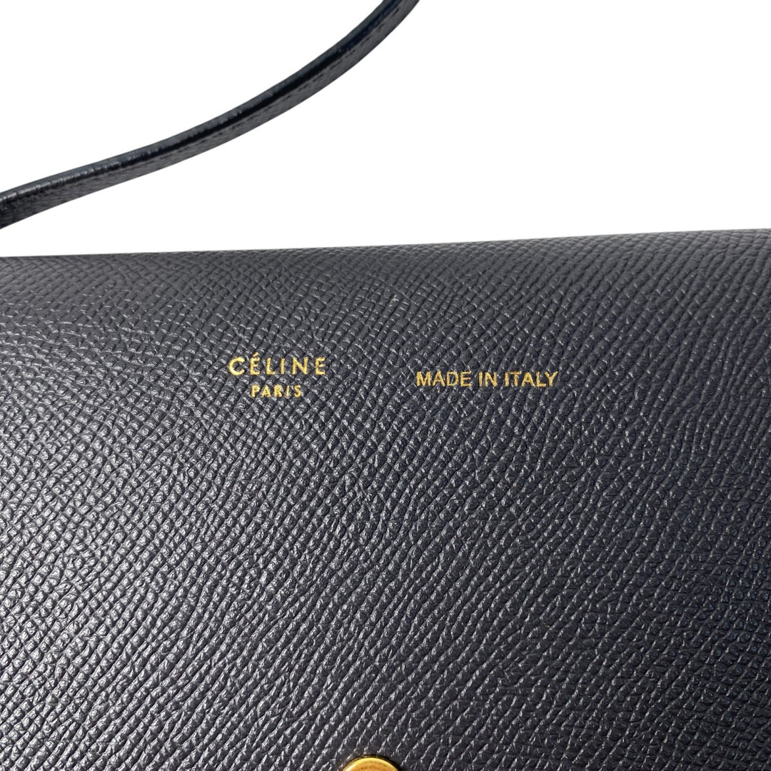 美品 セリーヌ CELINE レディース ストラップクラッチ ショルダーバッグ ポシェット 斜めがけ クロスボディ