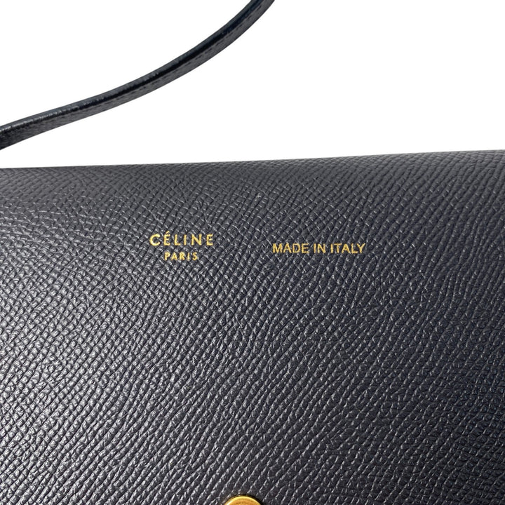 美品 セリーヌ CELINE レディース ストラップクラッチ ショルダーバッグ ポシェット 斜めがけ クロスボディ