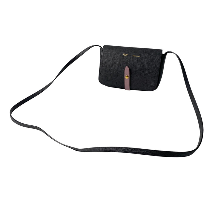 美品 セリーヌ CELINE レディース ストラップクラッチ ショルダーバッグ ポシェット 斜めがけ クロスボディ