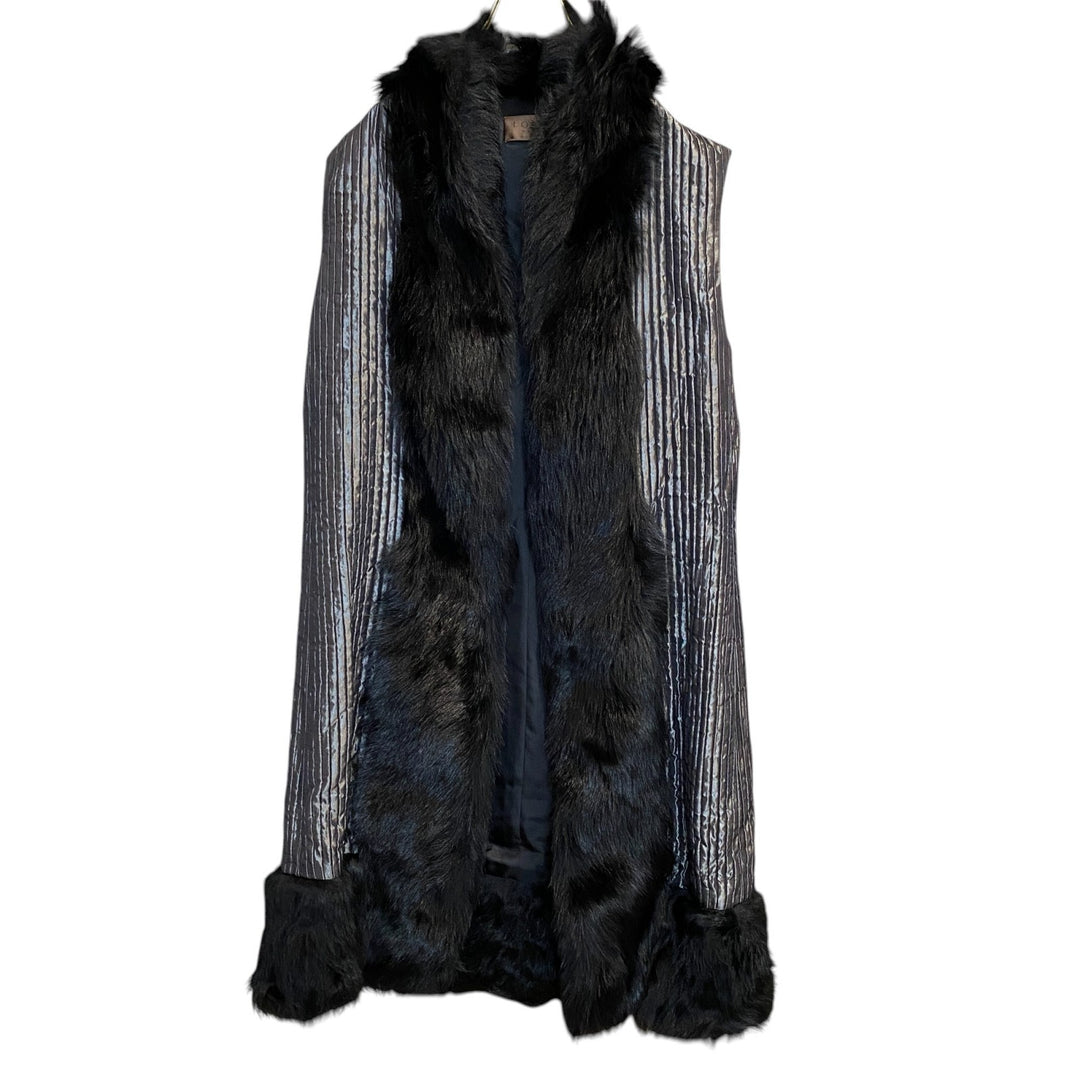 ロエベ LOEWE レディース ファー レイヤード コート ベスト #38