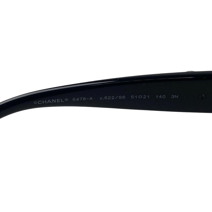 美品 シャネル CHANEL レディース サングラス パール カメリア ハート 5478-A 度なし