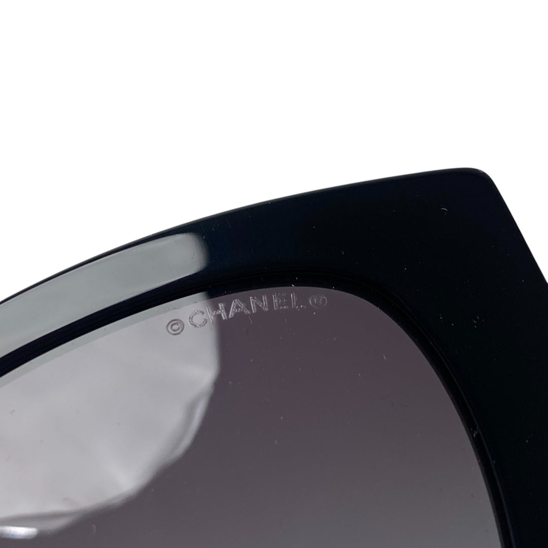 美品 シャネル CHANEL レディース サングラス パール カメリア ハート 5478-A 度なし