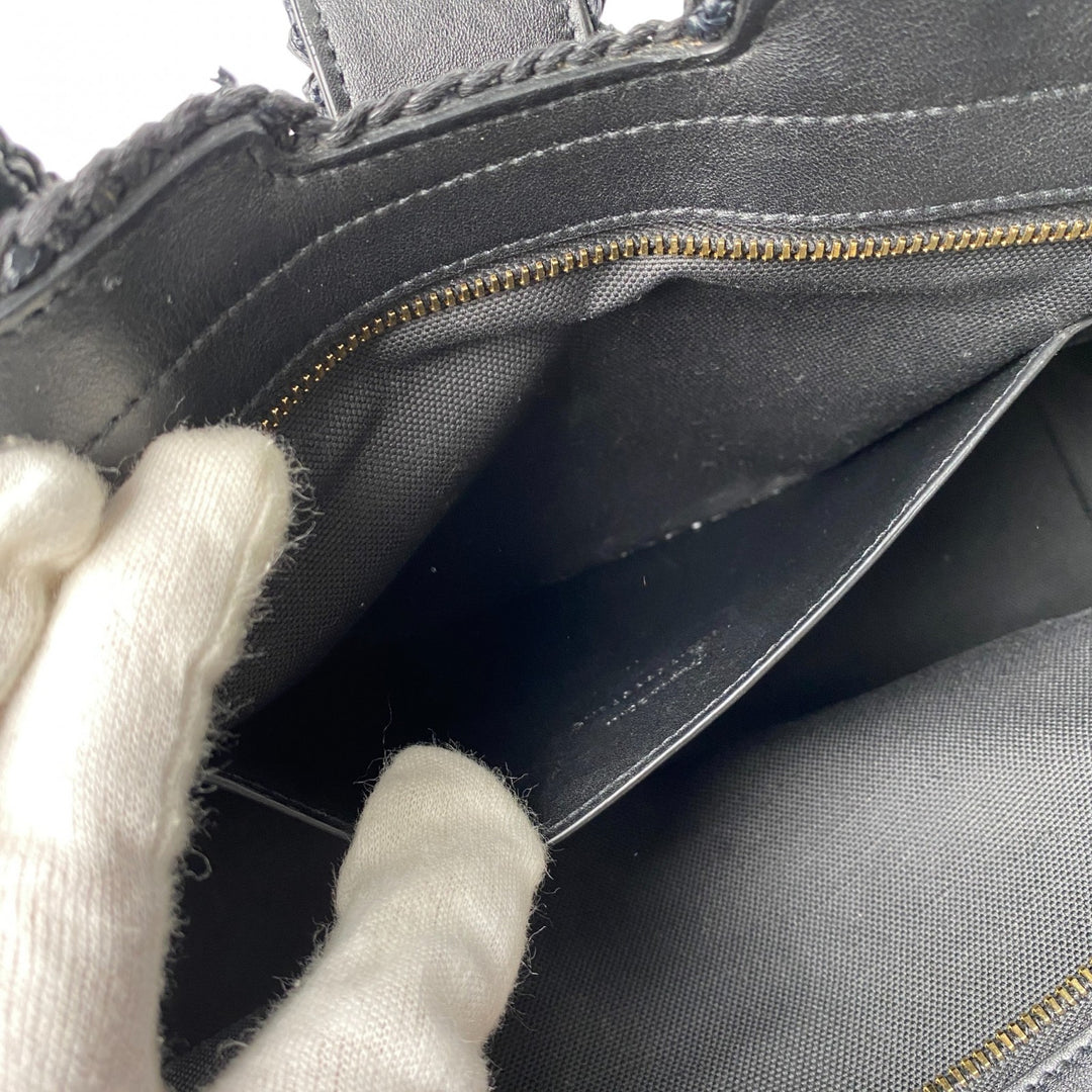 美品 サンローラン SAINT LAURENT レディース カバス ラフィア カゴバッグ ハンドバッグ ショルダーバッグ