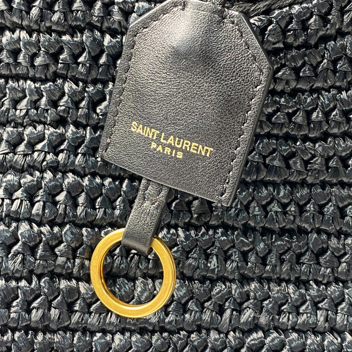 美品 サンローラン SAINT LAURENT レディース カバス ラフィア カゴバッグ ハンドバッグ ショルダーバッグ