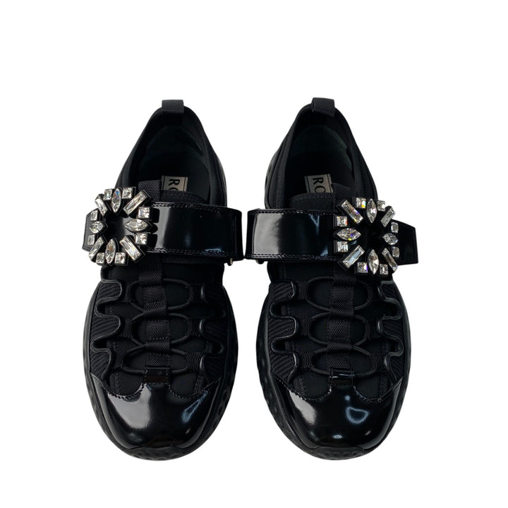 未使用 ロジェヴィヴィエ ROGER VIVIER レディース ヴィヴラン ライト トレッキー ファブリックスニーカー