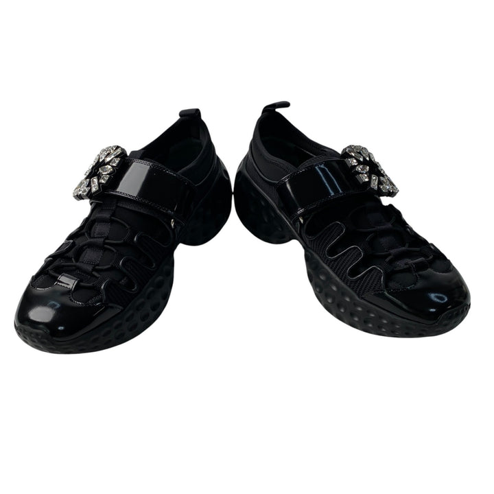 未使用 ロジェヴィヴィエ ROGER VIVIER レディース ヴィヴラン ライト トレッキー ファブリックスニーカー