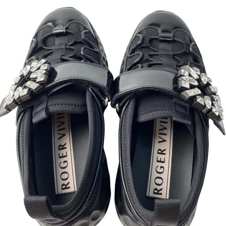 未使用 ロジェヴィヴィエ ROGER VIVIER レディース ヴィヴラン ライト トレッキー ファブリックスニーカー