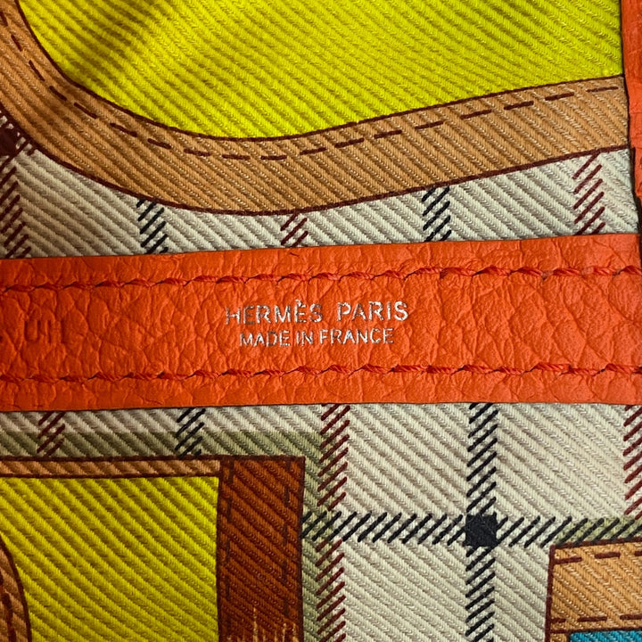 美品 エルメス HERMES レディース ガーデンパーティー PM スティーブル オレンジポピー A刻印 トートバッグ