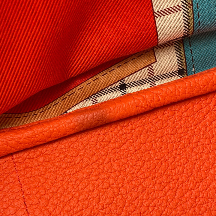 美品 エルメス HERMES レディース ガーデンパーティー PM スティーブル オレンジポピー A刻印 トートバッグ