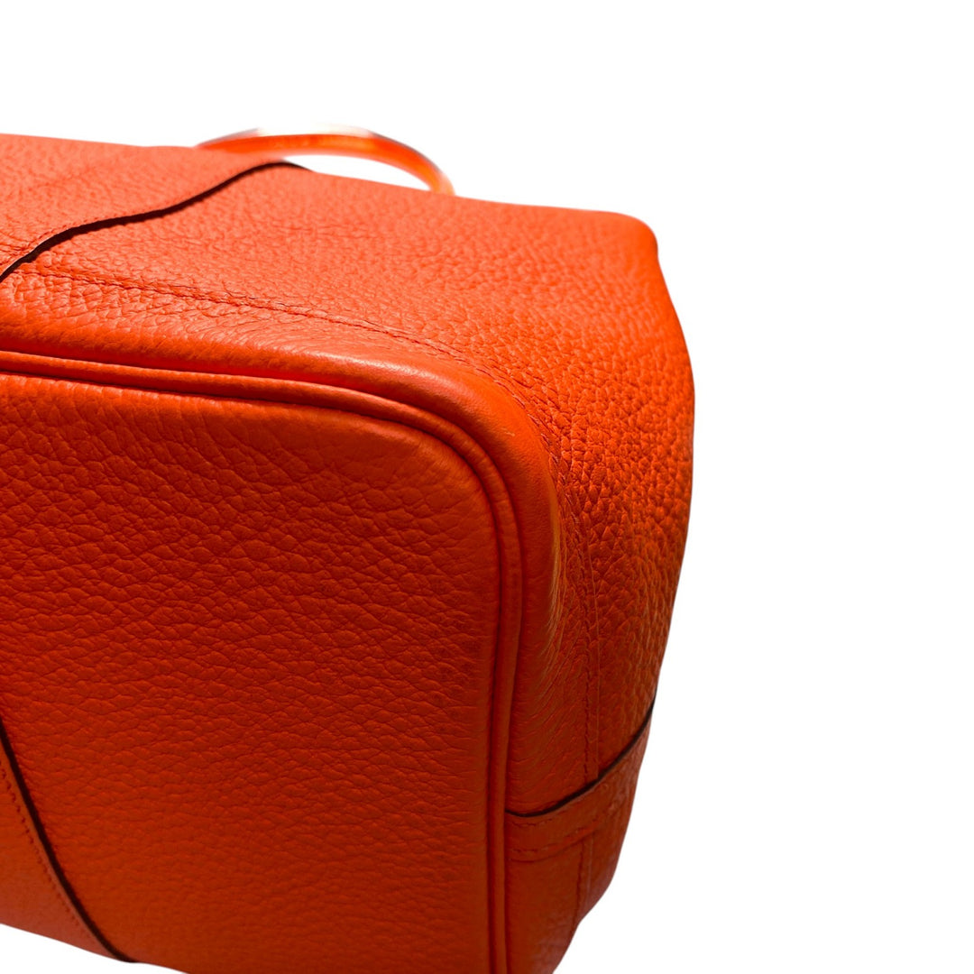 美品 エルメス HERMES レディース ガーデンパーティー PM スティーブル オレンジポピー A刻印 トートバッグ