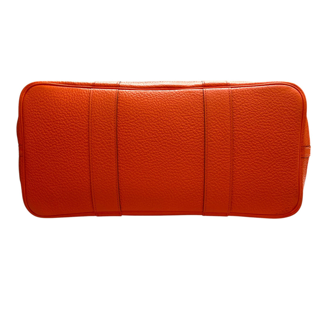 美品 エルメス HERMES レディース ガーデンパーティー PM スティーブル オレンジポピー A刻印 トートバッグ