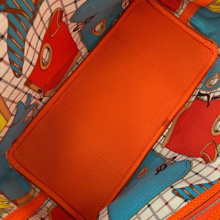 美品 エルメス HERMES レディース ガーデンパーティー PM スティーブル オレンジポピー A刻印 トートバッグ