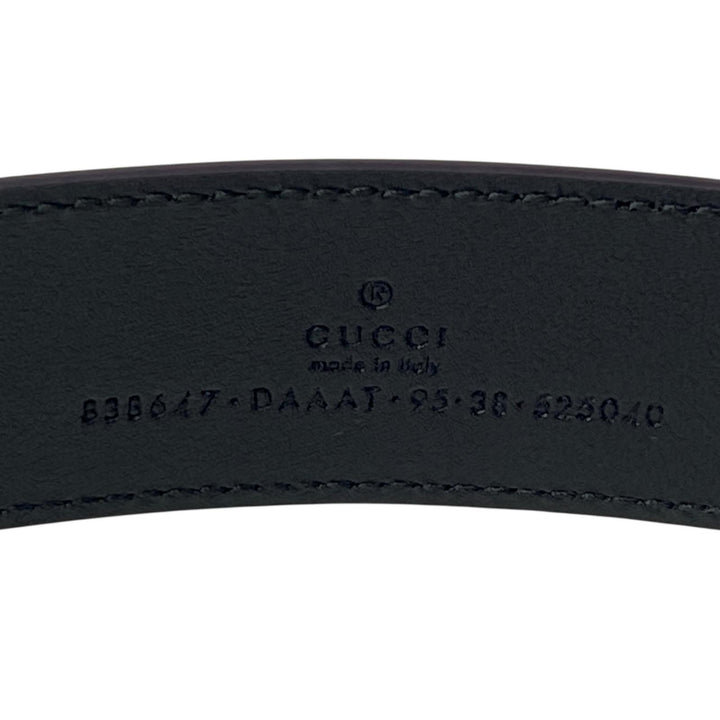 未使用 現行モデル グッチ GUCCI ウェブディテール バックル ベルト 95cm 838647 メンズ