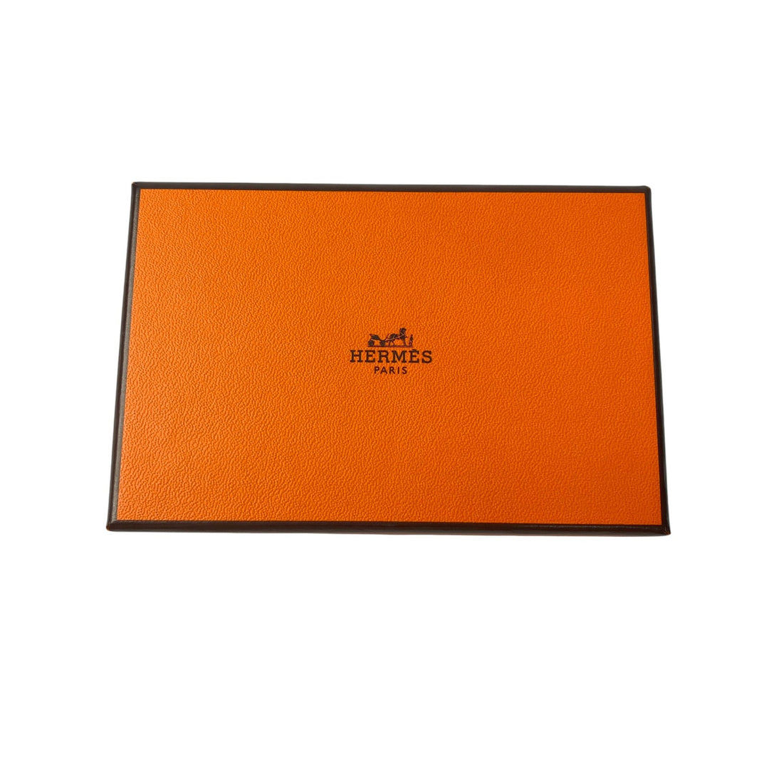 未使用 エルメス HERMES カルヴィデュオ U刻印 エトゥープ エプソン レディース