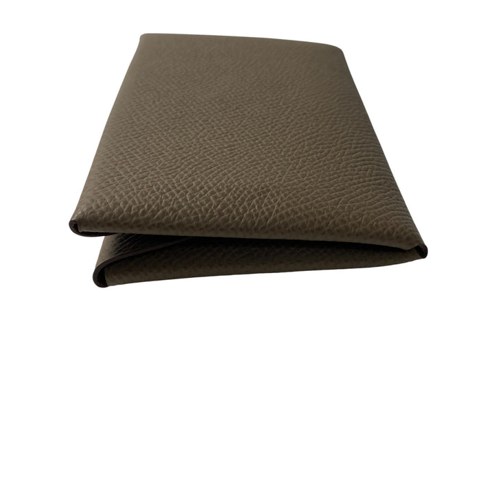 未使用 エルメス HERMES カルヴィデュオ U刻印 エトゥープ エプソン レディース