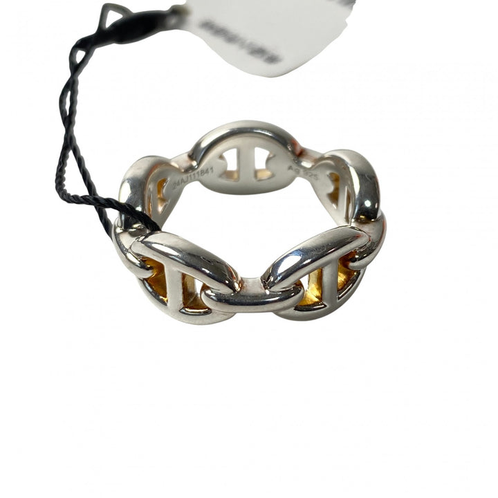 未使用 エルメス HERMES レディース アンシェネ リング PM #52 11号