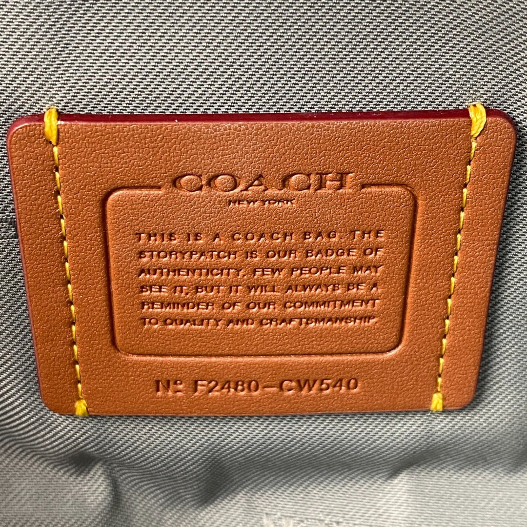 美品 コーチ COACH レディース チャータースリム コーチ グラフィック CW450 斜めがけ クロスボディ
