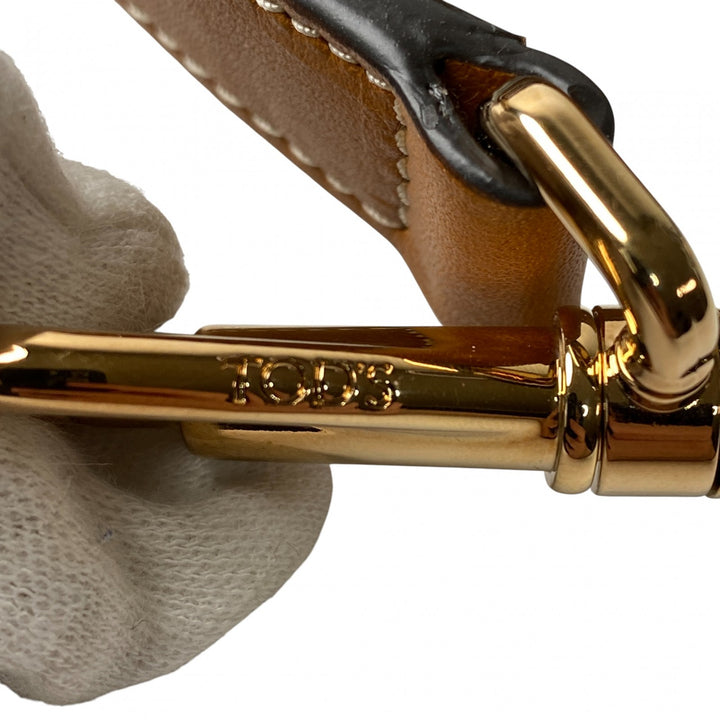 美品 トッズ TOD's レディース Tタイムレス ホーボー ハーフムーン ショルダーバッグ