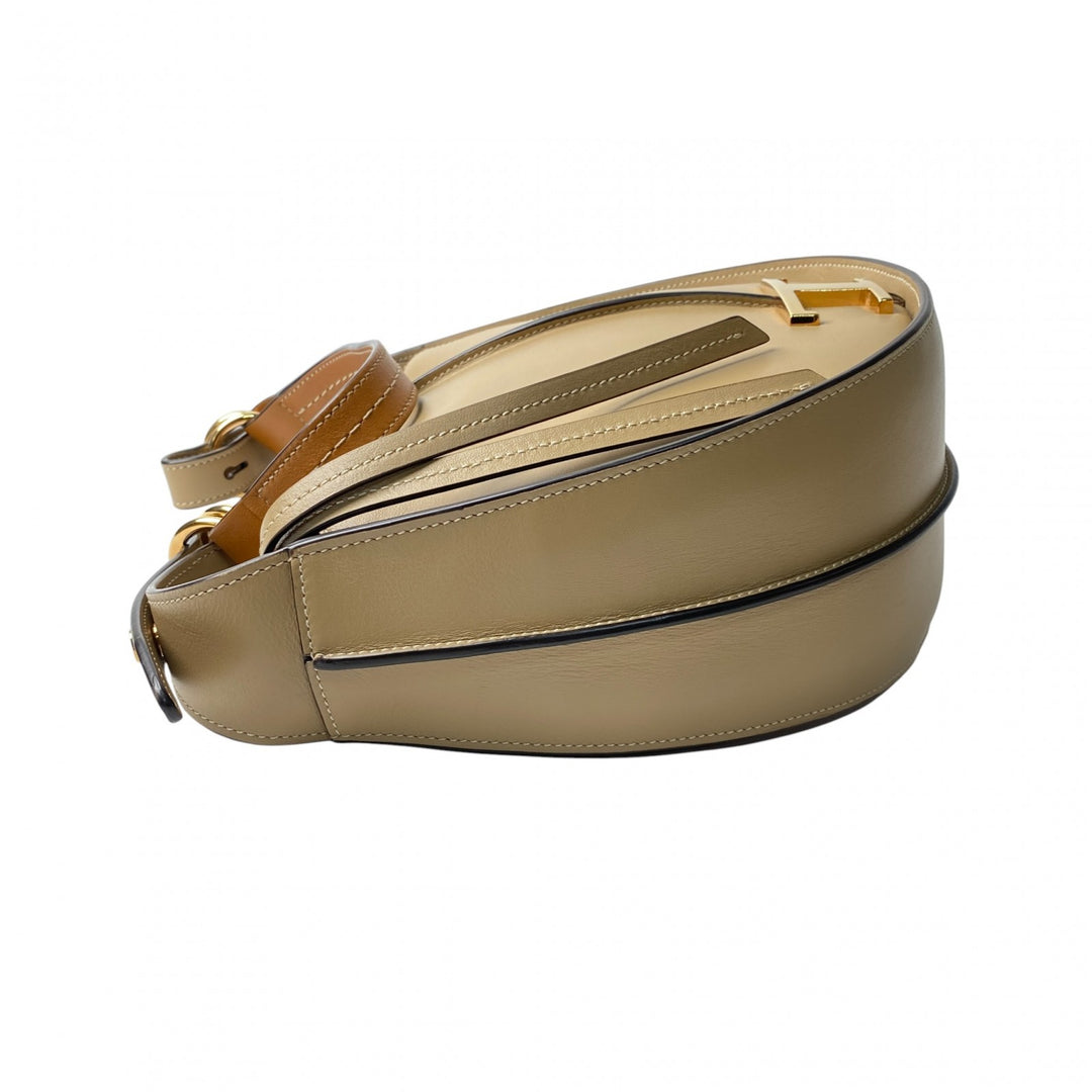 美品 トッズ TOD's レディース Tタイムレス ホーボー ハーフムーン ショルダーバッグ