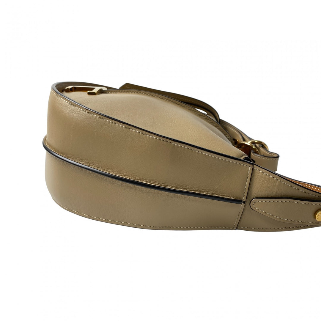 美品 トッズ TOD's レディース Tタイムレス ホーボー ハーフムーン ショルダーバッグ