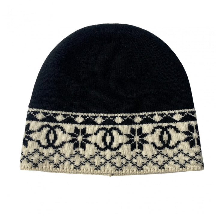 新品 シャネル CHANEL レディース カシミヤ ココマーク ニット帽