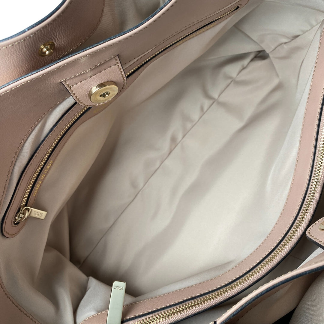 美品 トッズ TOD's レディース ハンドバッグ レザー ブラック 黒 MP33