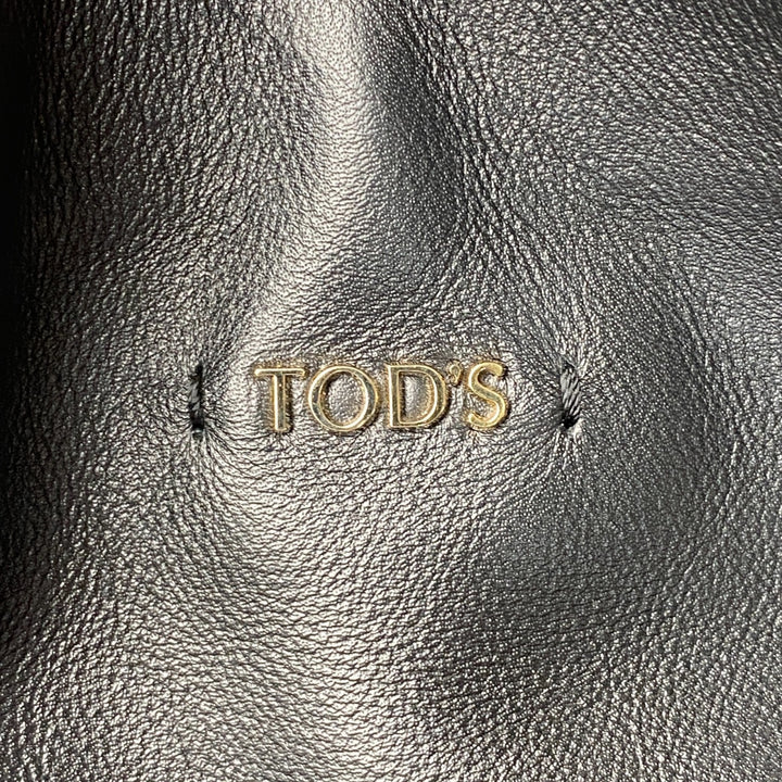 美品 トッズ TOD's レディース ハンドバッグ レザー ブラック 黒 MP33