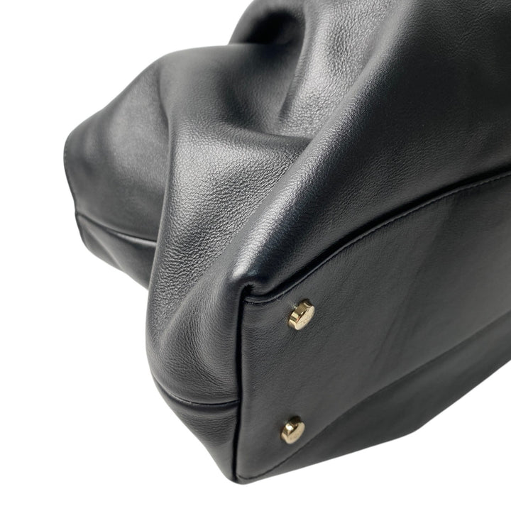 美品 トッズ TOD's レディース ハンドバッグ レザー ブラック 黒 MP33