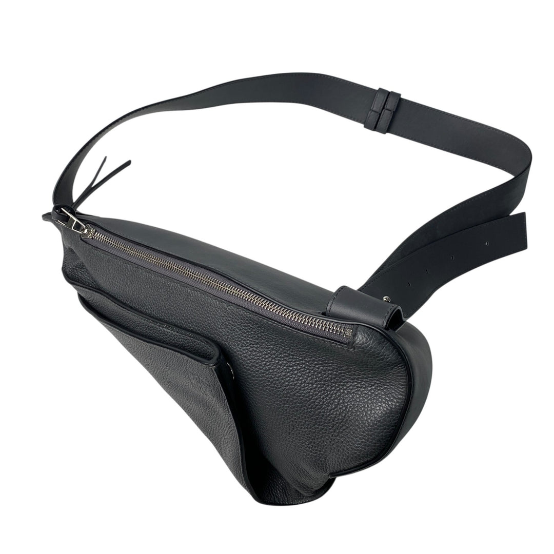 ロエベ LOEWE メンズ アントン スリング ボディバッグ レザー ブラック 斜めがけ クロスボディ