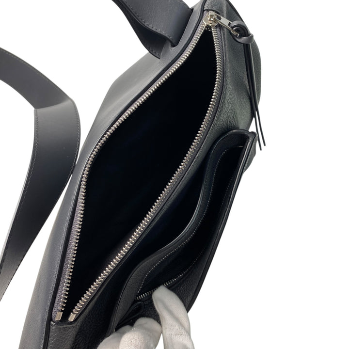 ロエベ LOEWE メンズ アントン スリング ボディバッグ レザー ブラック 斜めがけ クロスボディ