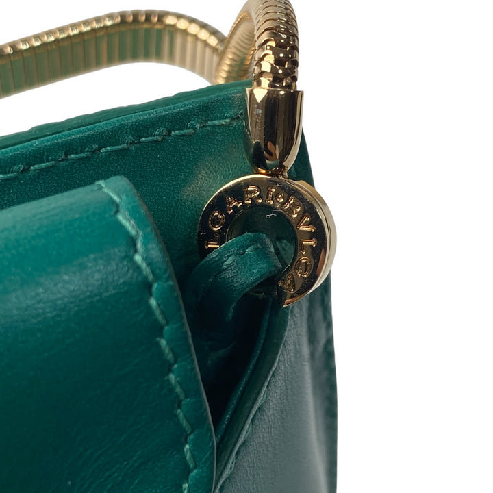 未使用 ブルガリ BVLGARI レディース ガルーシャスキン トゥボガス セルペンティ ショルダーバッグ 斜めがけ クロスボディ