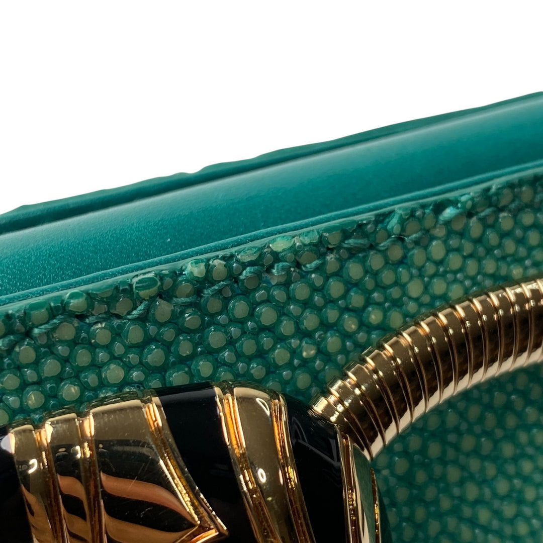 未使用 ブルガリ BVLGARI レディース ガルーシャスキン トゥボガス セルペンティ ショルダーバッグ 斜めがけ クロスボディ