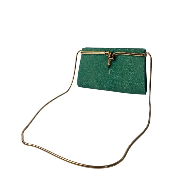 未使用 ブルガリ BVLGARI レディース ガルーシャスキン トゥボガス セルペンティ ショルダーバッグ 斜めがけ クロスボディ