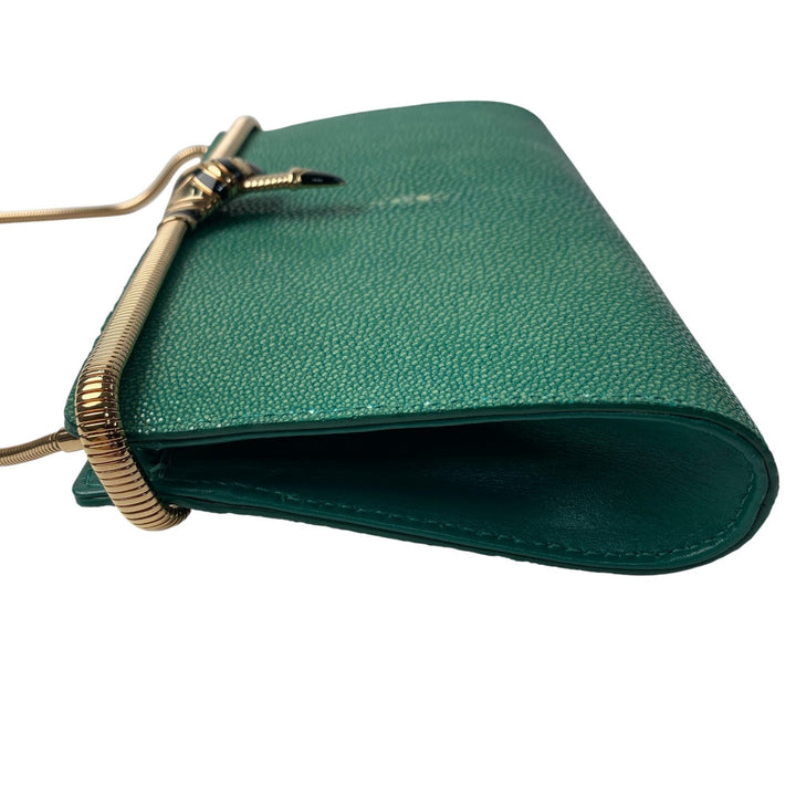 未使用 ブルガリ BVLGARI レディース ガルーシャスキン トゥボガス セルペンティ ショルダーバッグ 斜めがけ クロスボディ