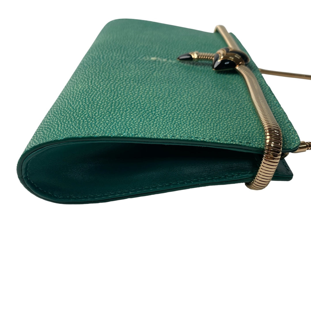 未使用 ブルガリ BVLGARI レディース ガルーシャスキン トゥボガス セルペンティ ショルダーバッグ 斜めがけ クロスボディ