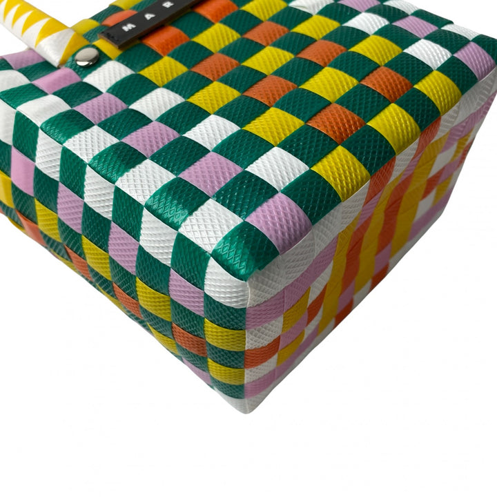 未使用 マルニ MARNI レディース マーケット テープミニバスケット ハンドバッグ