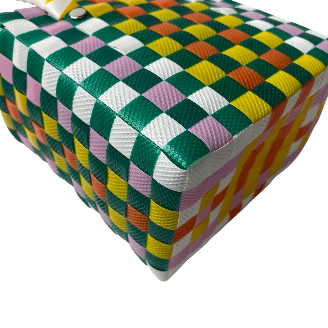 未使用 マルニ MARNI レディース マーケット テープミニバスケット ハンドバッグ