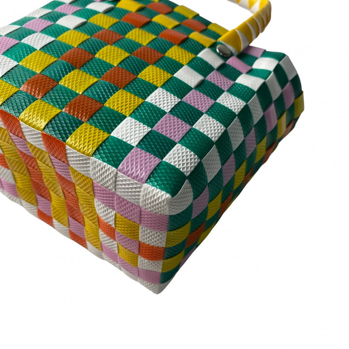 未使用 マルニ MARNI レディース マーケット テープミニバスケット ハンドバッグ