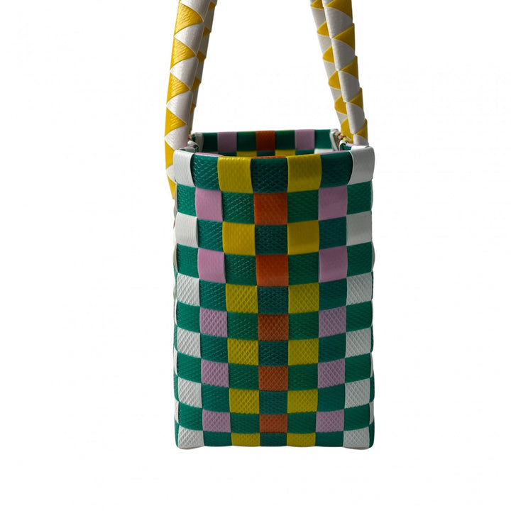 未使用 マルニ MARNI レディース マーケット テープミニバスケット ハンドバッグ