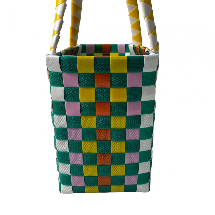 未使用 マルニ MARNI レディース マーケット テープミニバスケット ハンドバッグ