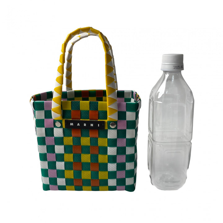 未使用 マルニ MARNI レディース マーケット テープミニバスケット ハンドバッグ