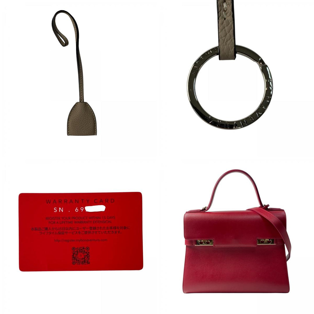 美品 ボナベンチュラ BONAVENTURA レディース アヴァ スモール ボストンバッグ ショルダーバッグ エトープ ハンドバッグ 斜めがけ クロスボディ