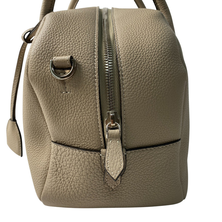 美品 ボナベンチュラ BONAVENTURA レディース アヴァ スモール ボストンバッグ ショルダーバッグ エトープ ハンドバッグ 斜めがけ クロスボディ