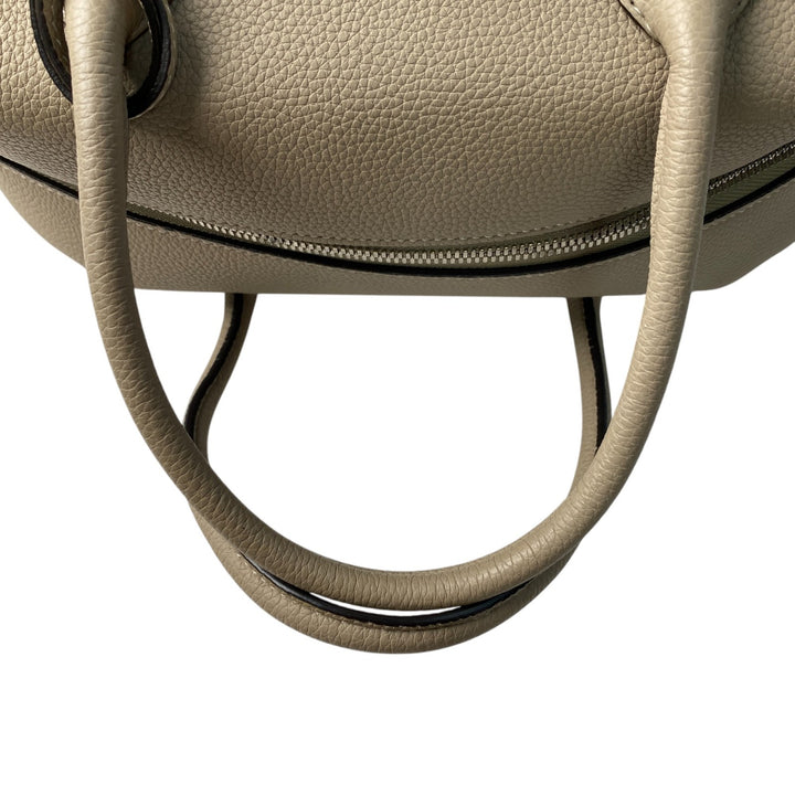 美品 ボナベンチュラ BONAVENTURA レディース アヴァ スモール ボストンバッグ ショルダーバッグ エトープ ハンドバッグ 斜めがけ クロスボディ