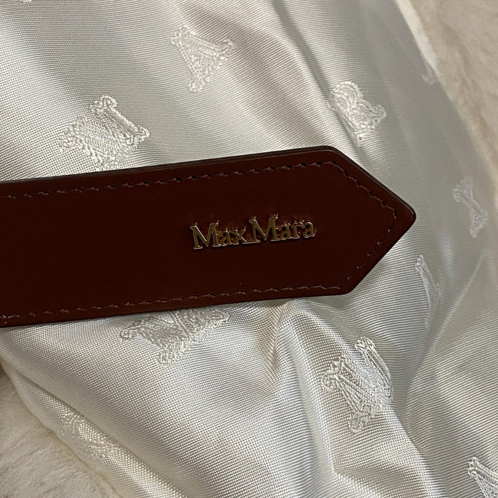 マックスマーラ MaxMara レディース ニューアバボ ベルト付き テディベア ケープ