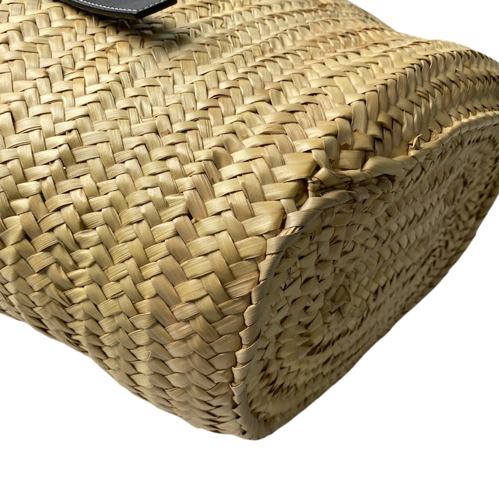 美品 ロエベ LOEWE レディース カゴバッグ ハンドバッグ ブラック