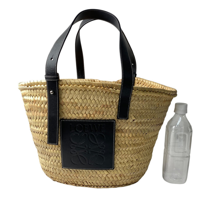 美品 ロエベ LOEWE レディース カゴバッグ ハンドバッグ ブラック