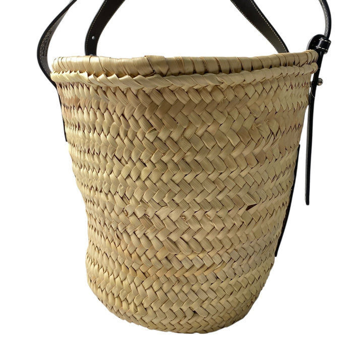 美品 ロエベ LOEWE レディース カゴバッグ ハンドバッグ ブラック