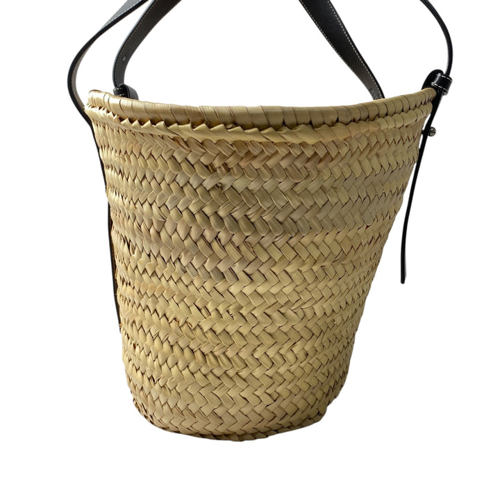 美品 ロエベ LOEWE レディース カゴバッグ ハンドバッグ ブラック