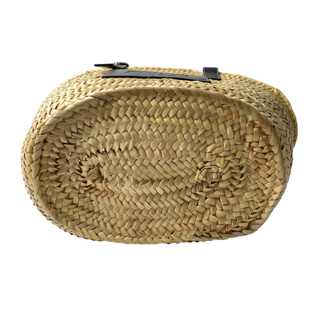 美品 ロエベ LOEWE レディース カゴバッグ ハンドバッグ ブラック